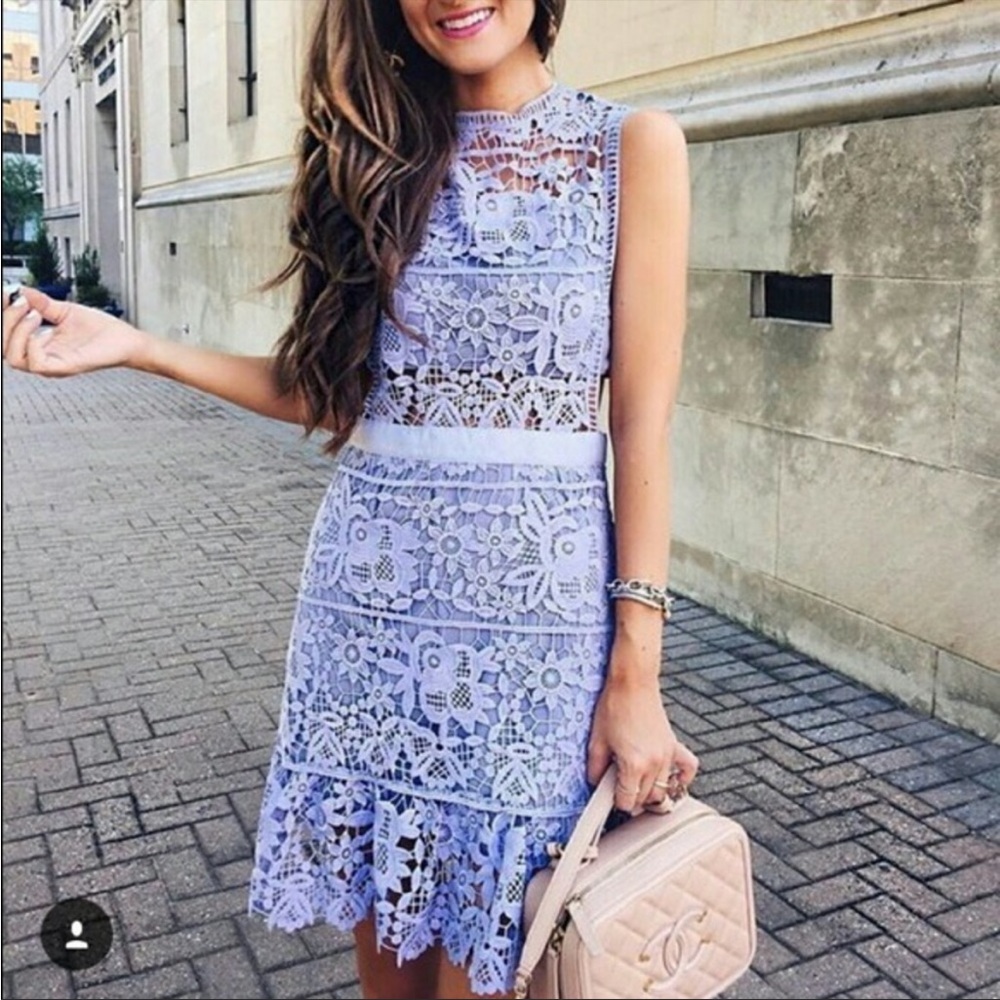 NWT Lavender Cut Out Lace Goodnight Macaroon Dress